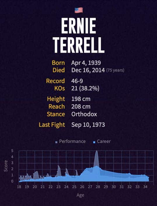 Ernie Terrell's boxing career