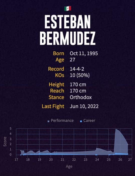 Esteban Bermudez' boxing career