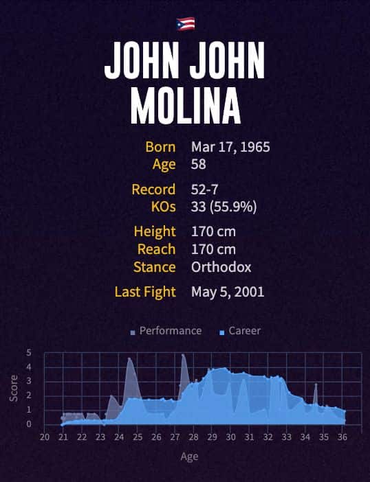 John John Molina's boxing career