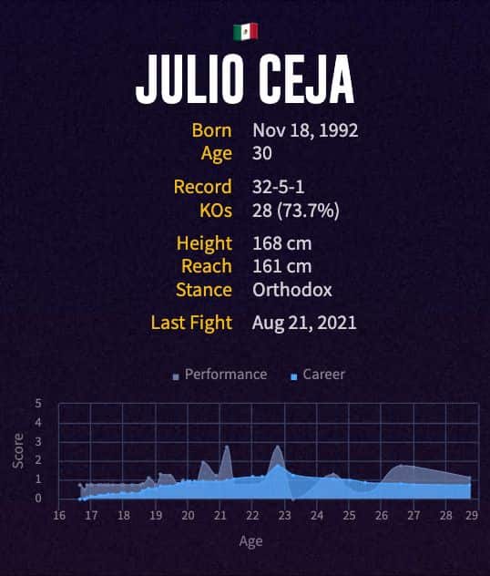 Julio Ceja's boxing career