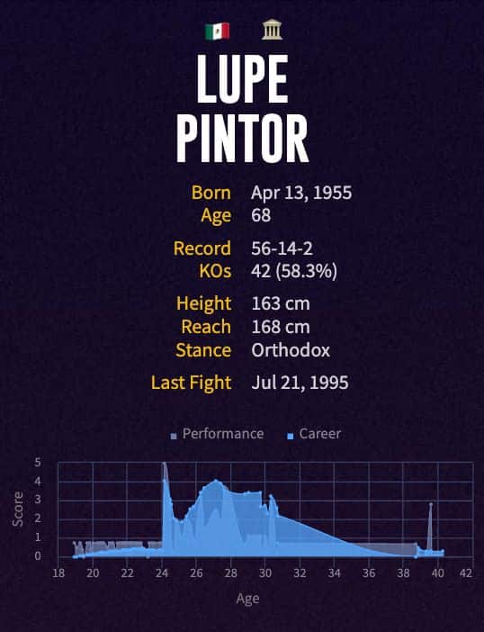 Lupe Pintor's boxing career